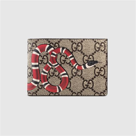 gucci gg supreme wallet|gucci wallet snake cheap.